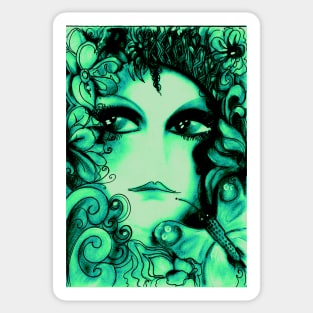 wood nymph EMERALD,,,House of Harlequin Sticker